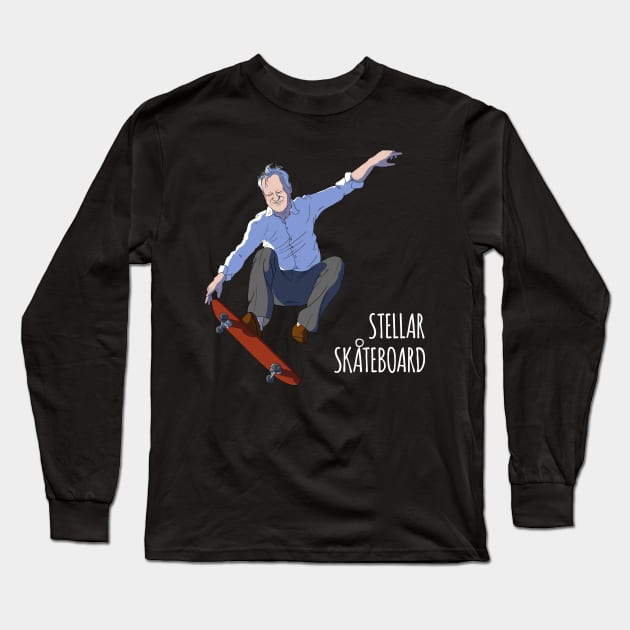 Stellar Skateboard! Long Sleeve T-Shirt by How Did This Get Made?